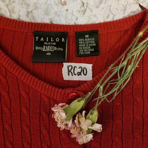 🌻🌺🌻B. MOSS TAILOR CABLE CARDIGAN!! - Picture 4 of 5